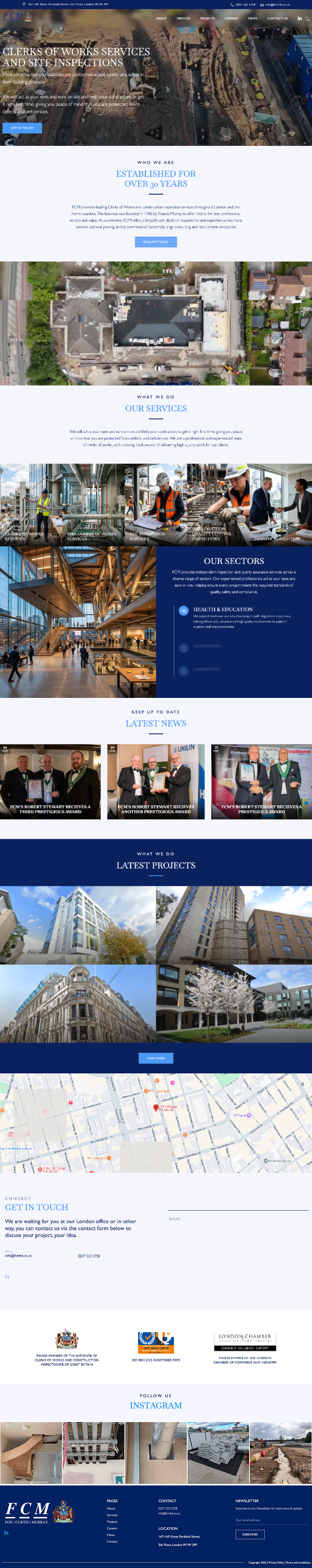 FCM – Construction Inspection & Clerks of Works Website.
